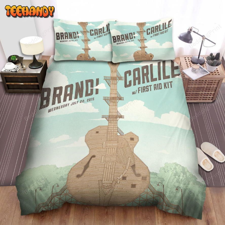 Brandi Carlile Guitar Art Bed Sheets Duvet Cover Bedding Sets