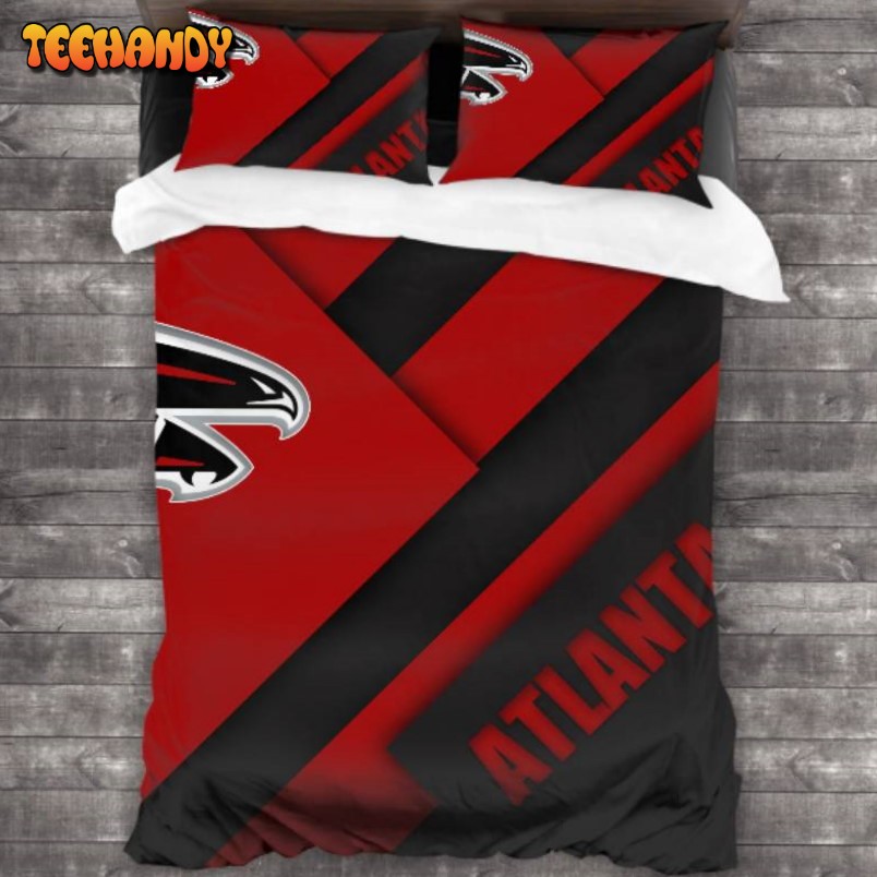 Breathable Atlanta Falcons Logo Duvet Cover Bedding Sets