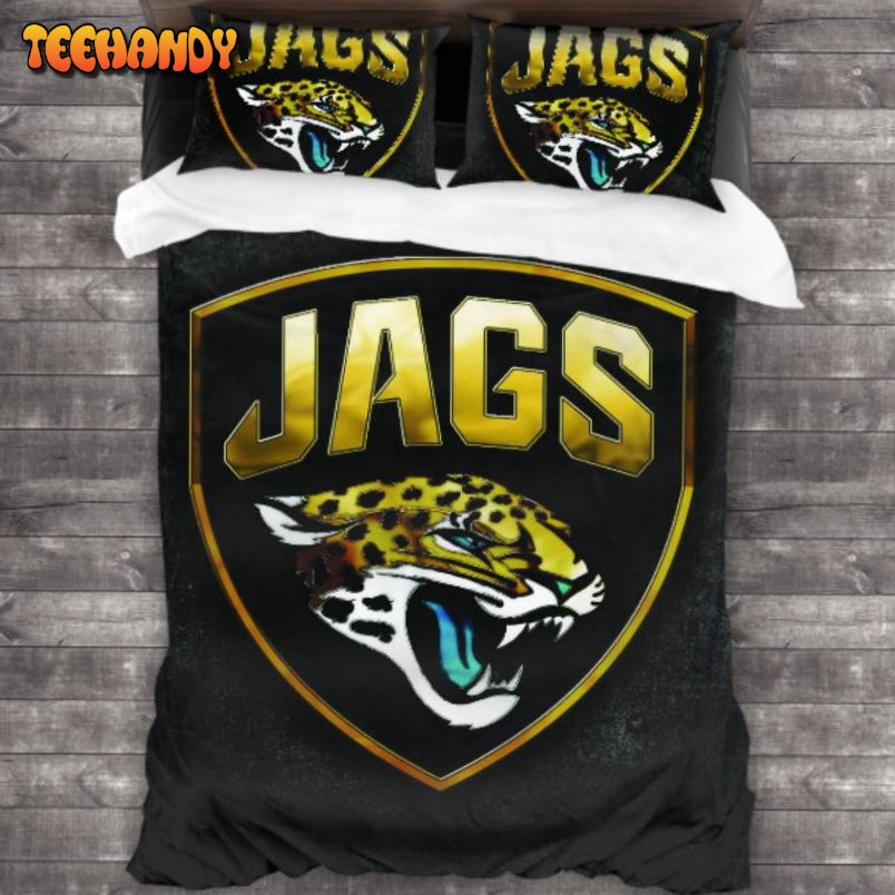 Breathable Jacksonville Jaguars Logo Duvet Cover Bedding Sets