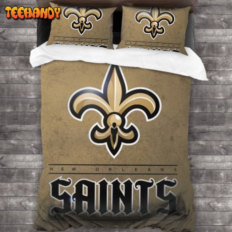 Breathable New Orleans Saints Logo Duyet Cover Bedding Sets