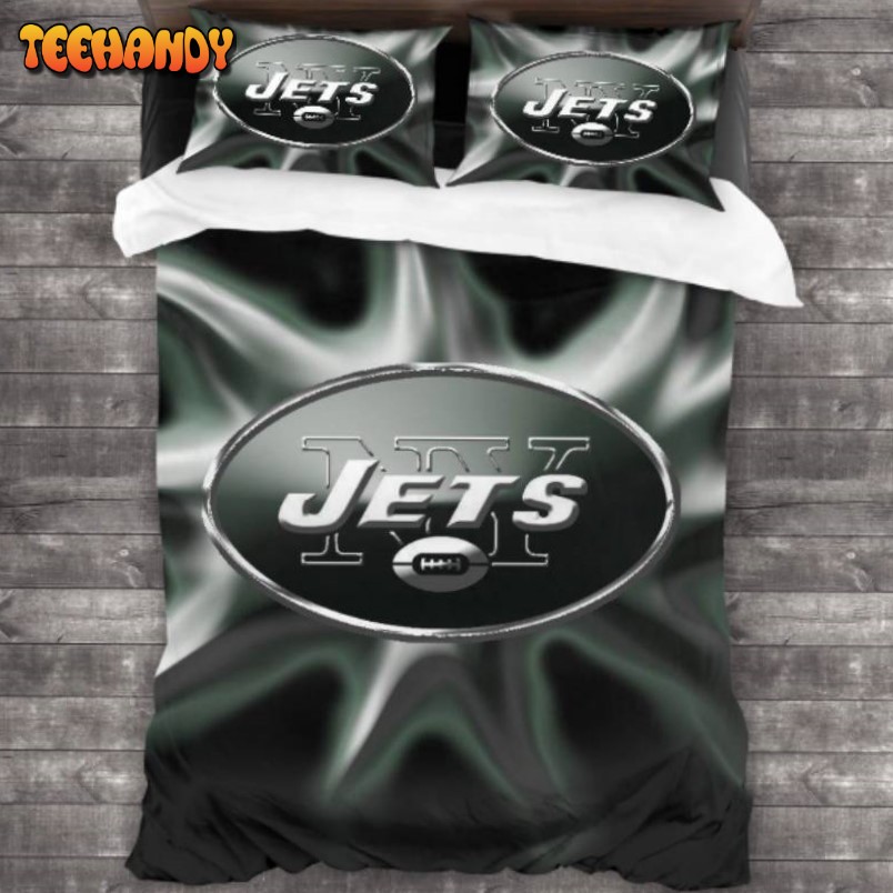 Breathable New York Jets Logo Duyet Cover Bedding Sets