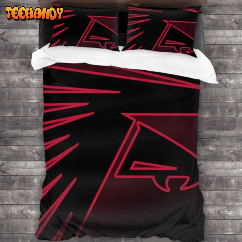 Breathable NFL Atlanta Falcons Logo Duyet Cover Bedding Sets