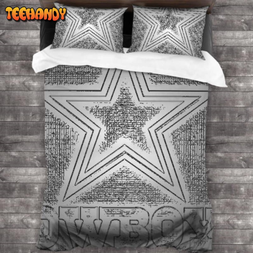 Breathable NFL Dallas Cowboys Logo Duyet Cover Bedding Sets