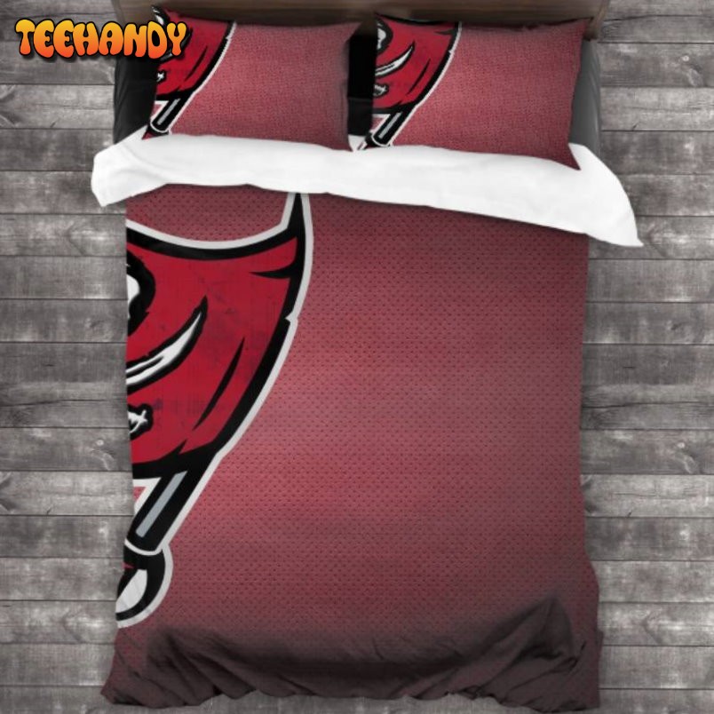 Breathable NFL Tampa Bay Buccaneers Logo Duyet Cover Bedding Sets