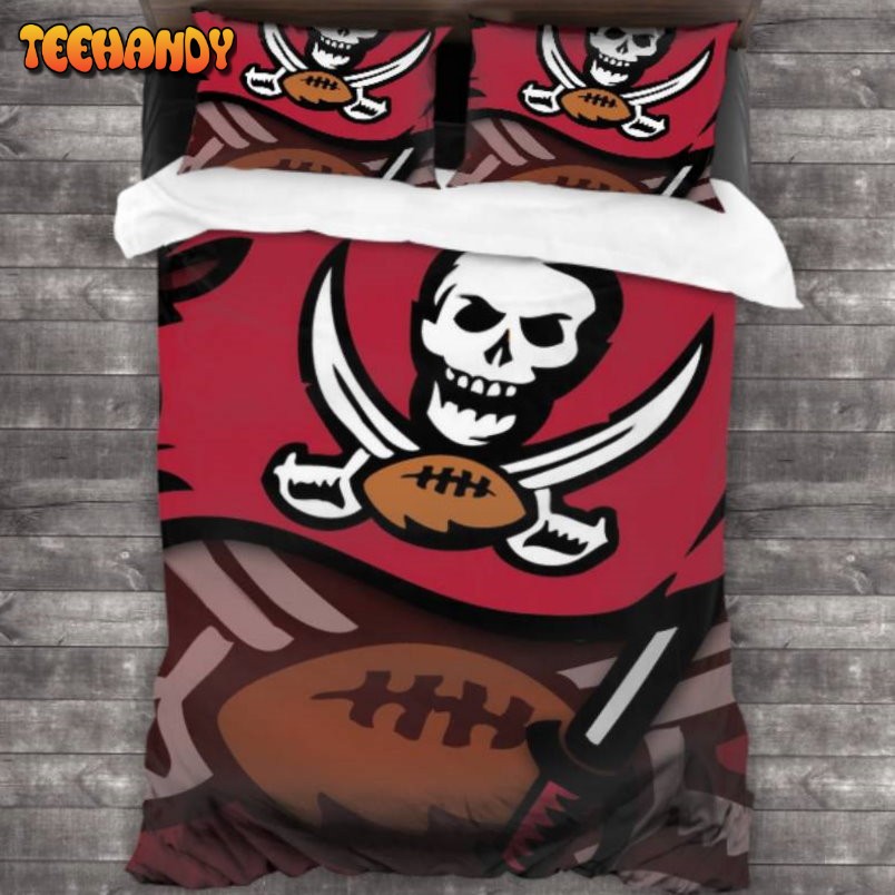 Breathable Tampa Bay Buccaneers Logo Duyet Cover Bedding Sets