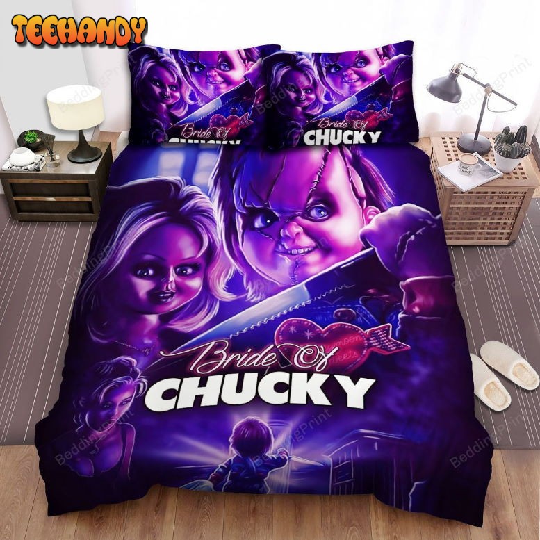 Bride Of Chucky 1998 Movie Poster Fanart Ver 2 Duyet Cover Bedding Sets