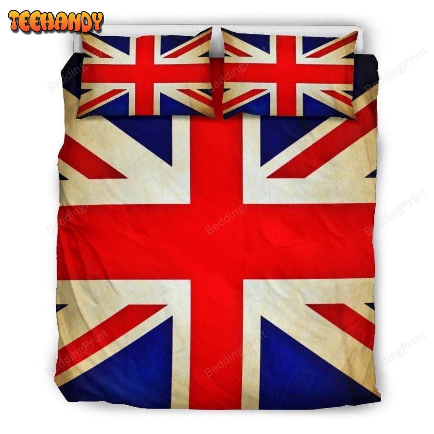 Bright Union Jack British Flag Print Duyet Cover Bedding Sets