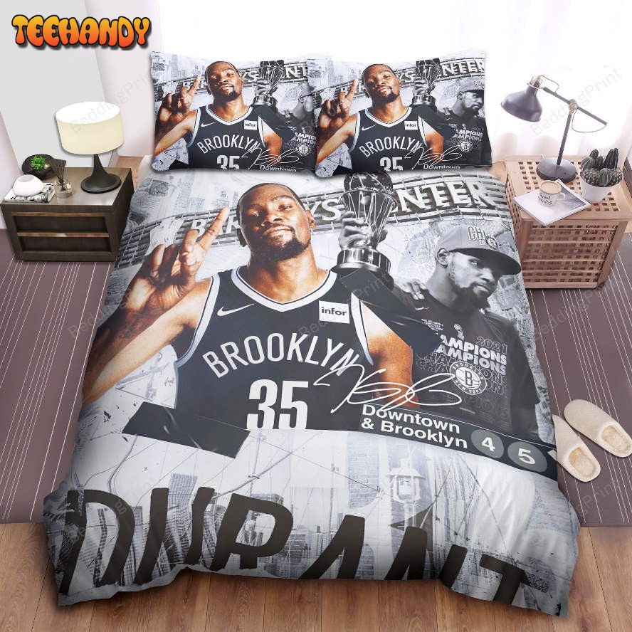 Brooklyn Nets Kevin Durant Champion Photograph Duyet Cover Bedding Sets