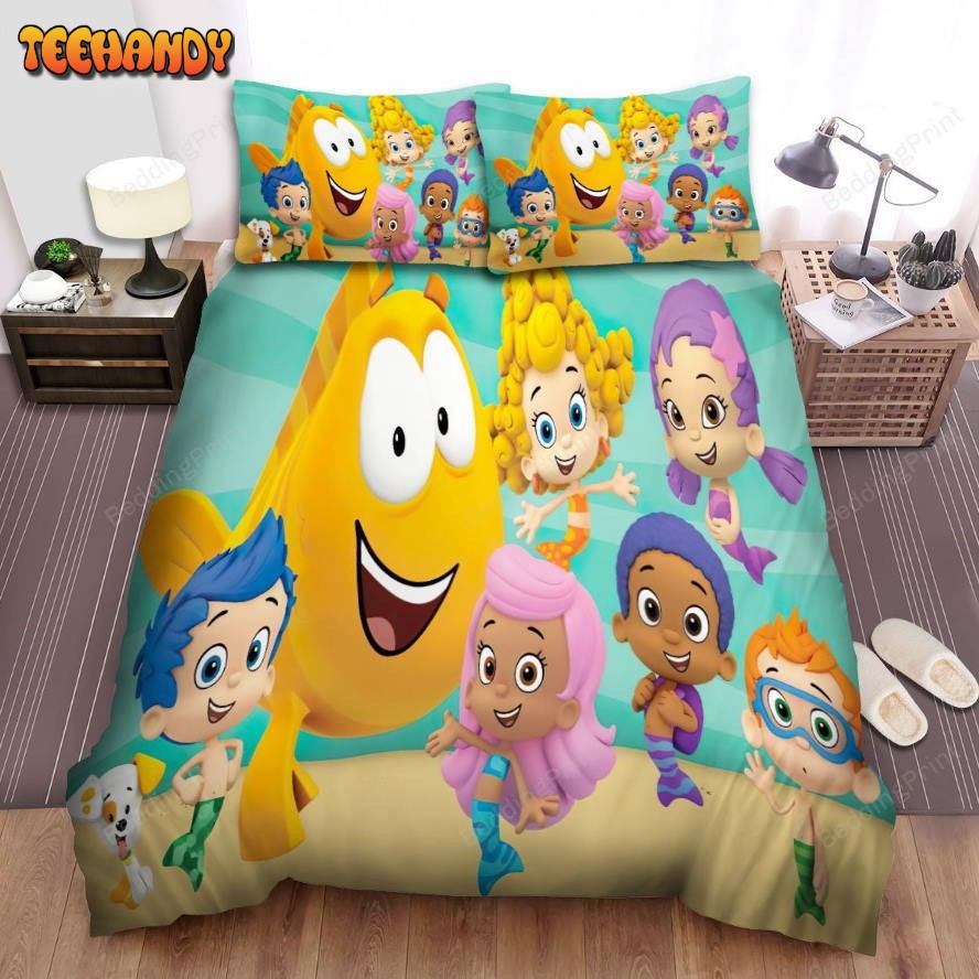 Bubble Guppies Happy Moment Bed Sheet Spread Bedding Sets