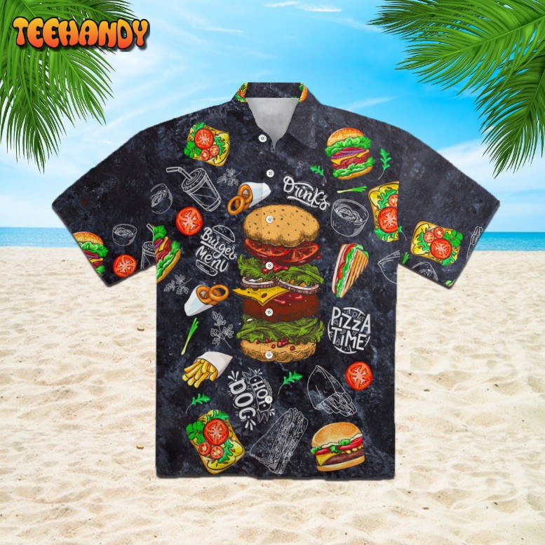 Burger House Loves Food Hawaiian Shirt