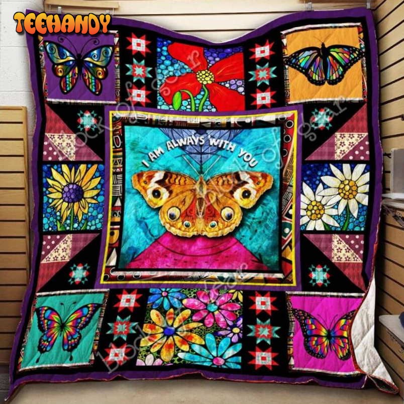 Butterfly Mon Amour Christmas Gift 3D Quilt Blanket