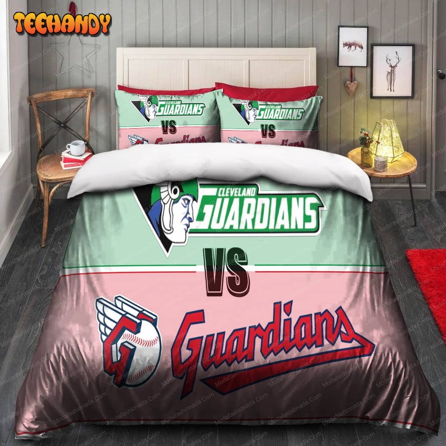 Buy Art Logo Cleveland Guardians MLB 88 Bedding Sets Bed Sets