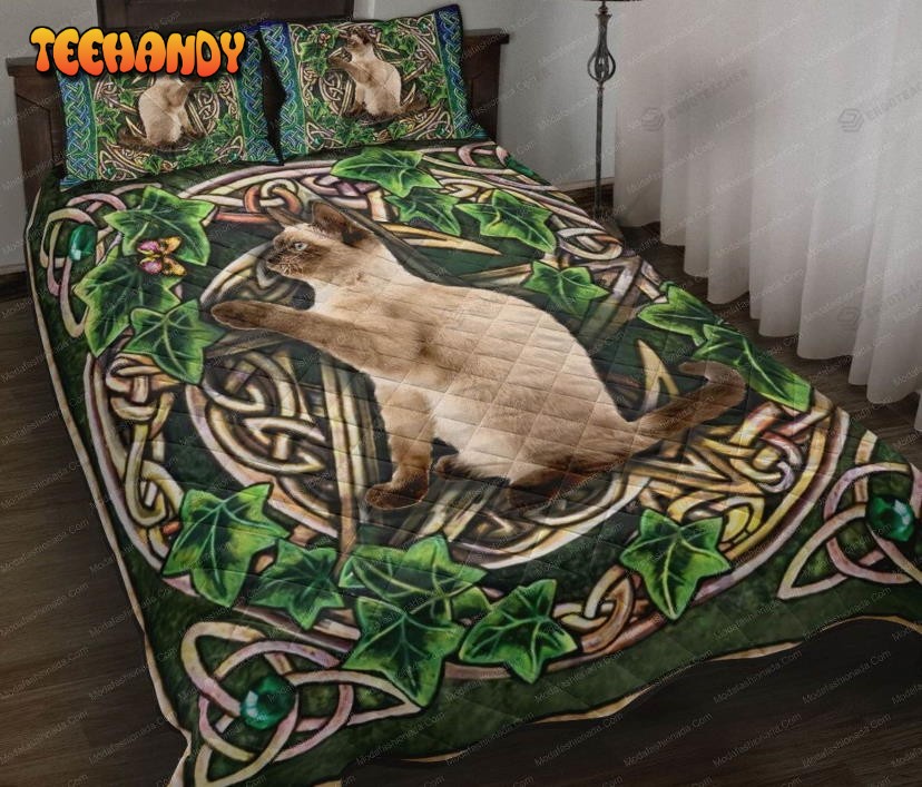 Buy Celtic Pattern Siamese Cat Animal 132 Bedding Set