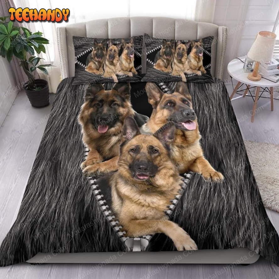 Buy German Shepherd Zipper Dog Animal 2 Bedding Set