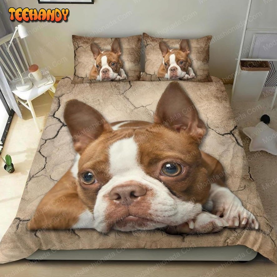 Buy Ginger Boston Terrier Dog Animal 203 Bedding Set Bed Sets