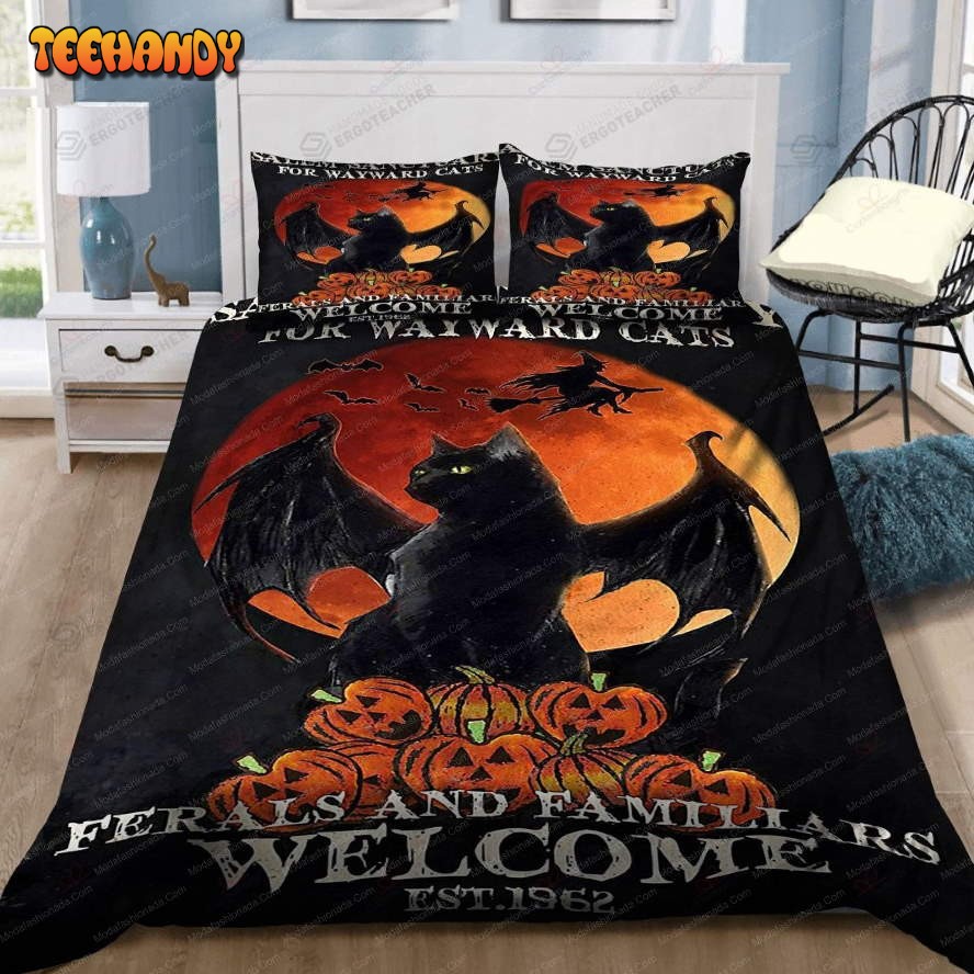 Buy Halloween Salem Cat Animal 257 Bedding Set Bed Sets, Bedroom Sets