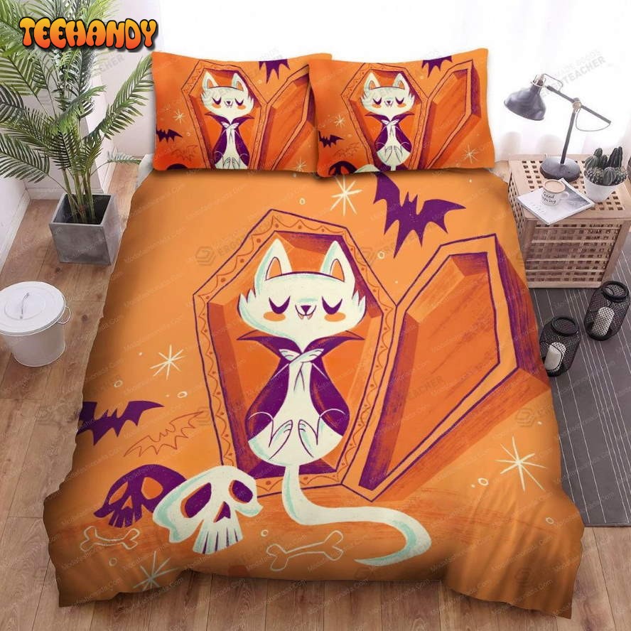 Buy Halloween Vampire Sleeping Inside The Coffin Cat Animal 270 Bedding Set