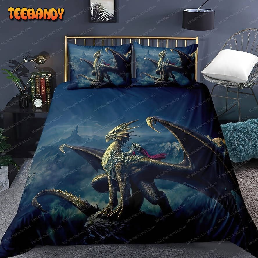 Buy Head Of Dragon On A Backdrop Of Mythical Bedding Sets Bed Sets