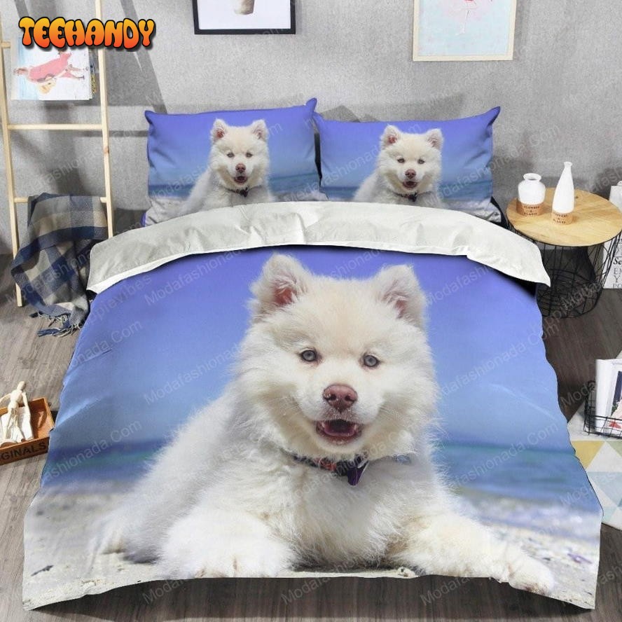 Buy Husky White Dog Animal 21 Bedding Set Bed Sets, Bedroom Sets