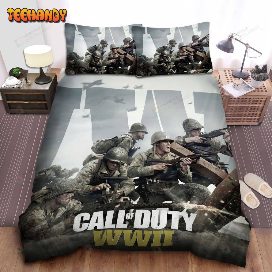 Call Of Duty, Ww 2 Army Firebreak Duvet Cover Bedding Sets