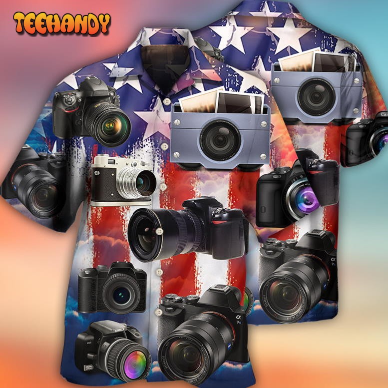 Camera Independence Day Hawaiian Shirt