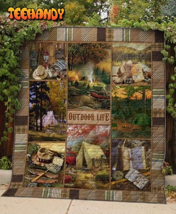 Camping Outdoor Life 3D Customized Quilt Blanket