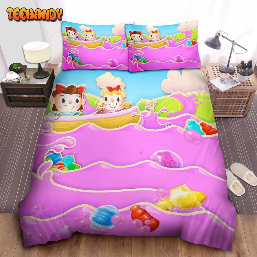 Candy Crush Saga Tiffi On The Boat Duvet Cover Bedding Sets