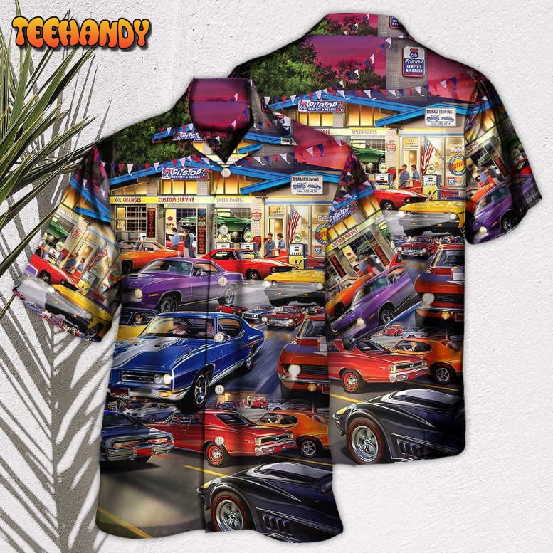 Car Classic Muscle Car Service Hawaiian Shirt