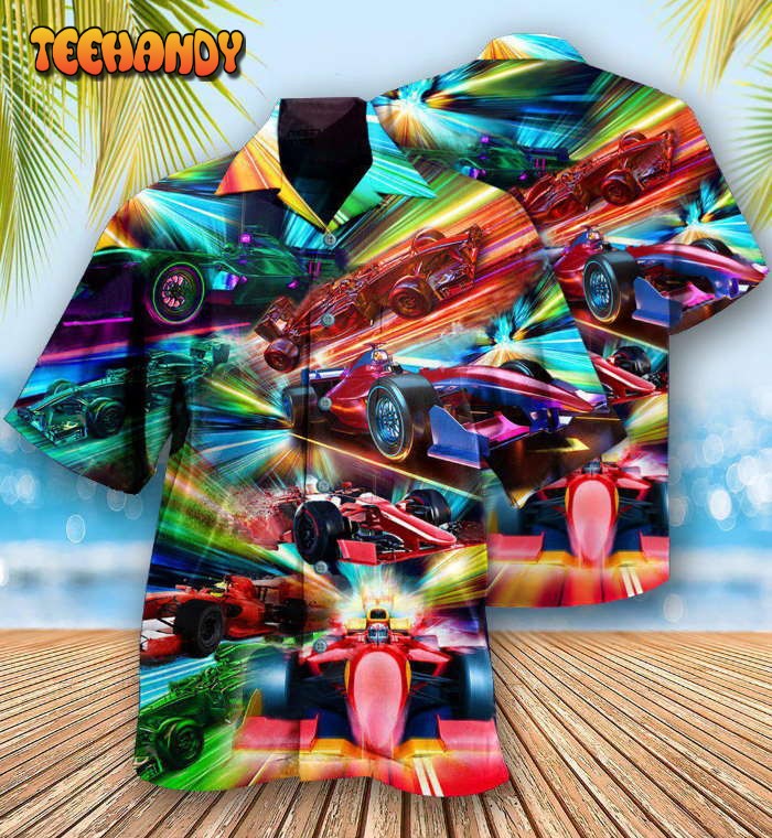 Car Racing Warning Auto Racing Fast Hawaiian Shirt