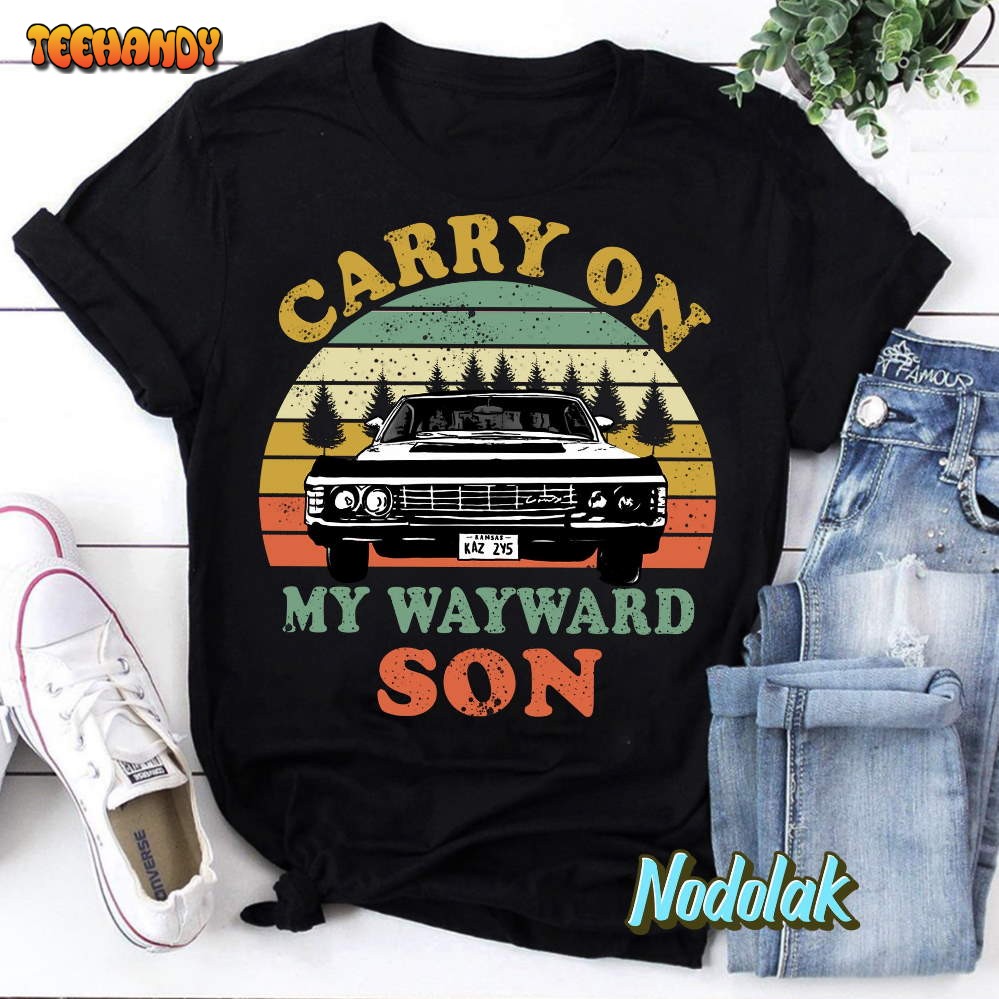 Carry On My Wayward Son Vintage T-Shirt, Abbey Road Shirt