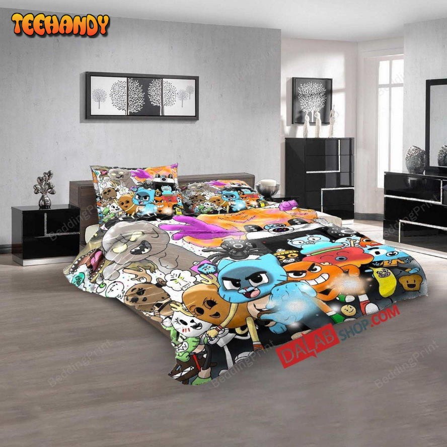 Cartoon Movies The Amazing World Gumball V 3d Duvet Cover Bedding Sets