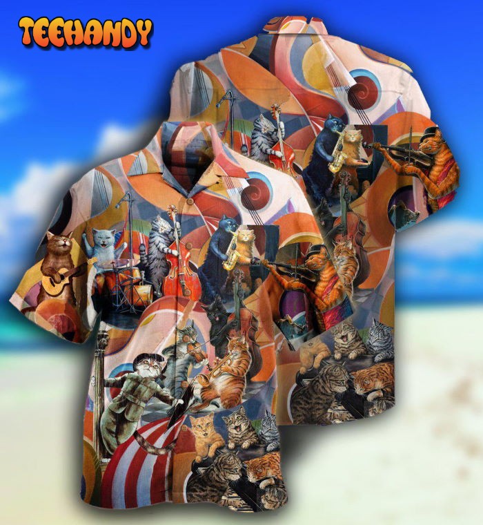 Cat Amazing Band Hawaiian Shirt