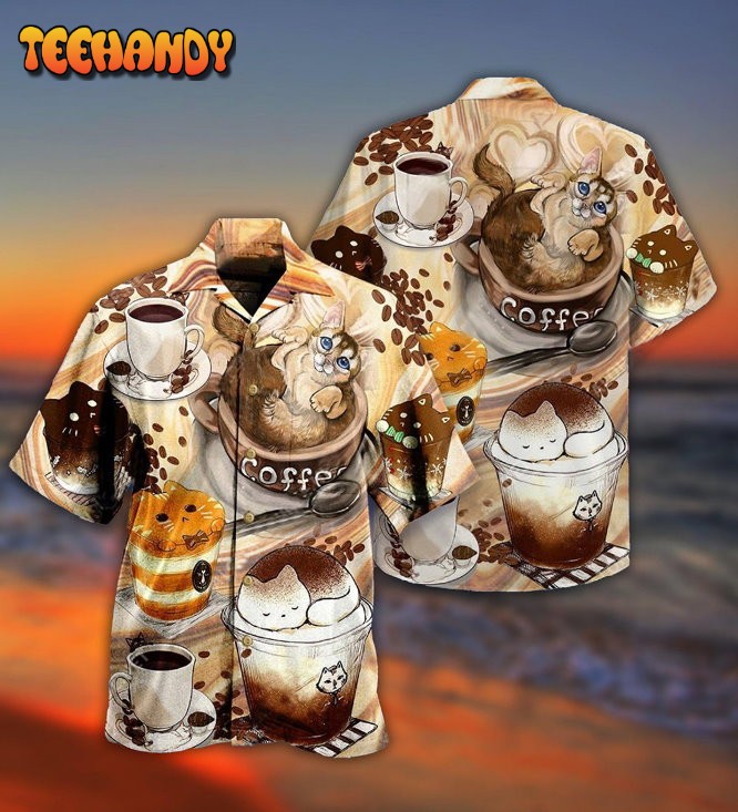 Cat Do You Wanna Drink Me Coffee Hawaiian Shirt