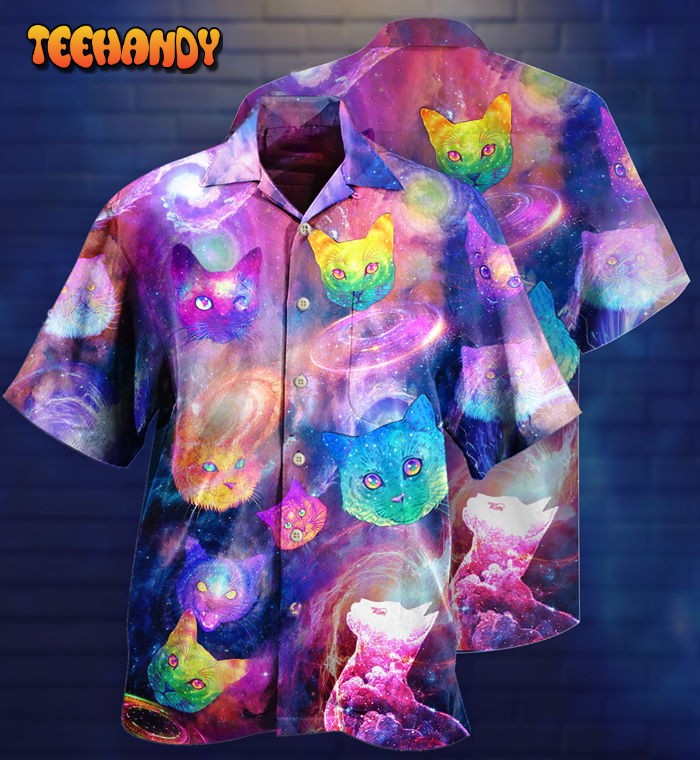 Cat Galaxy Colorfull Style Hawaiian Shirt