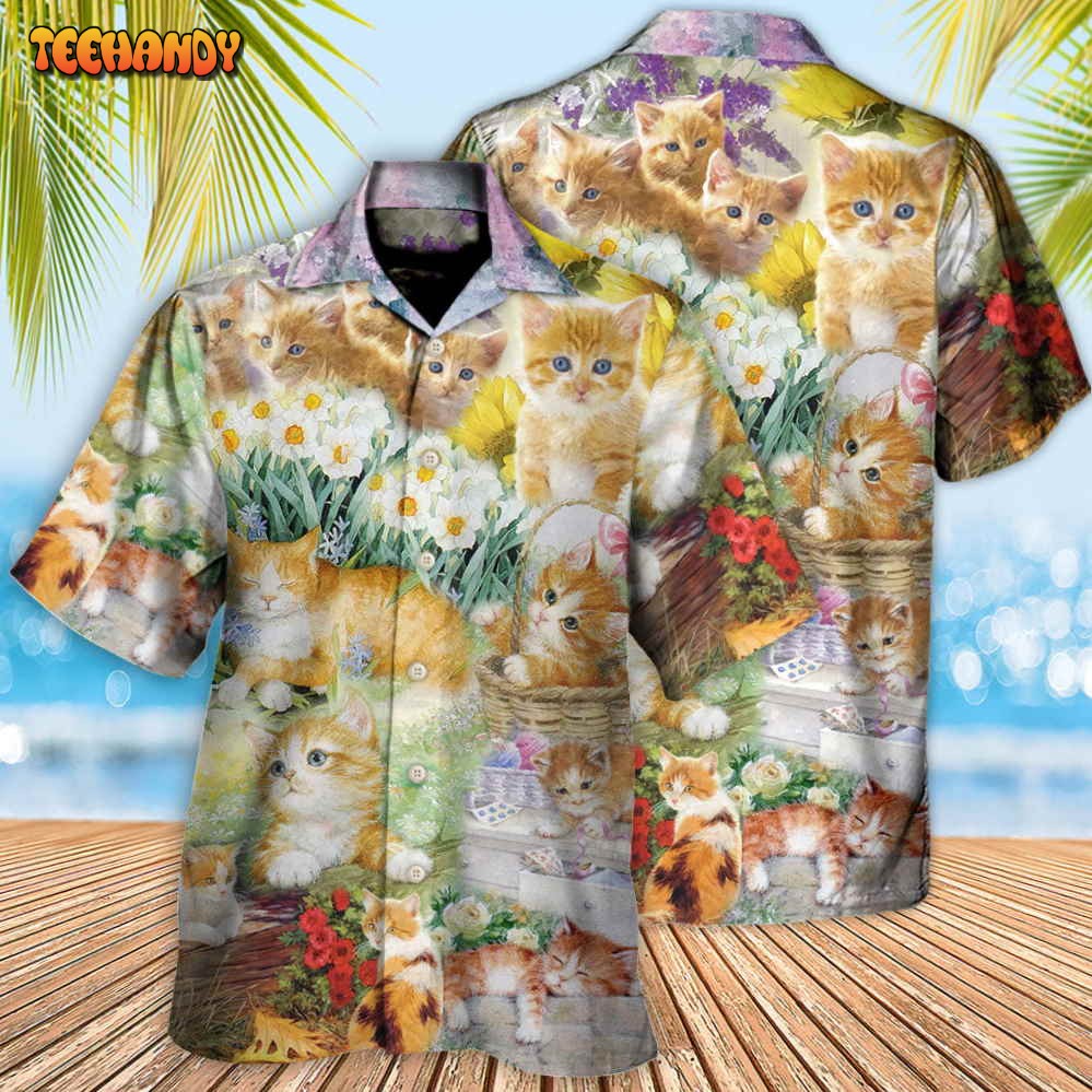 Cat Kitty Lover Art Hawaiian Shirt