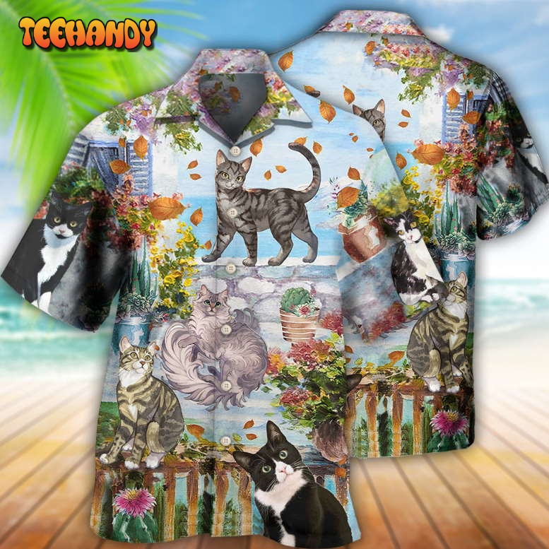 Cat Loves Home And Loves Summer Hawaiian Shirt