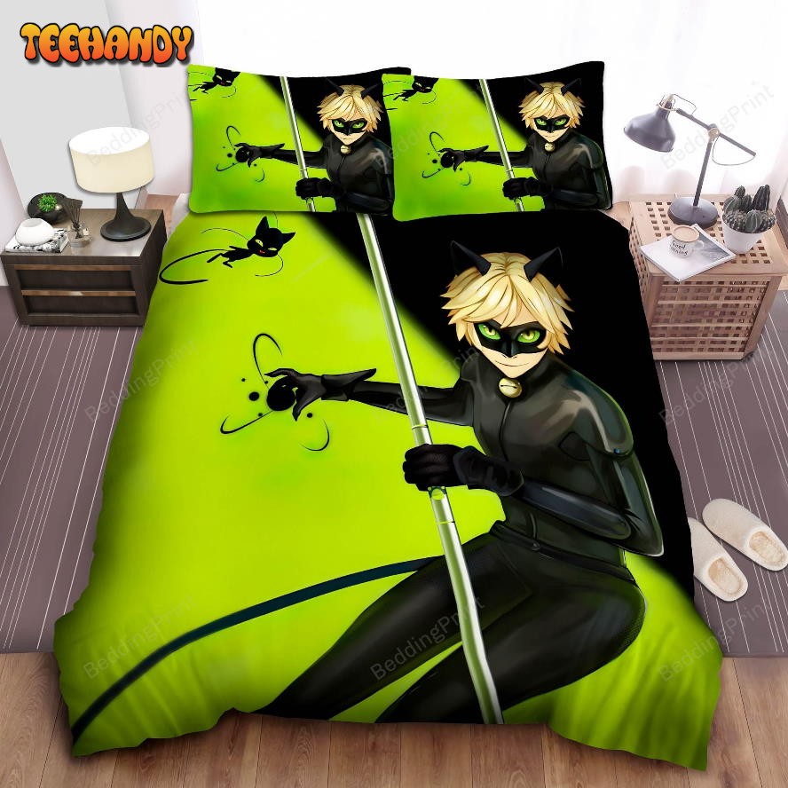 Cat Noir And Plagg Bed Sheets Duvet Cover Bedding Sets