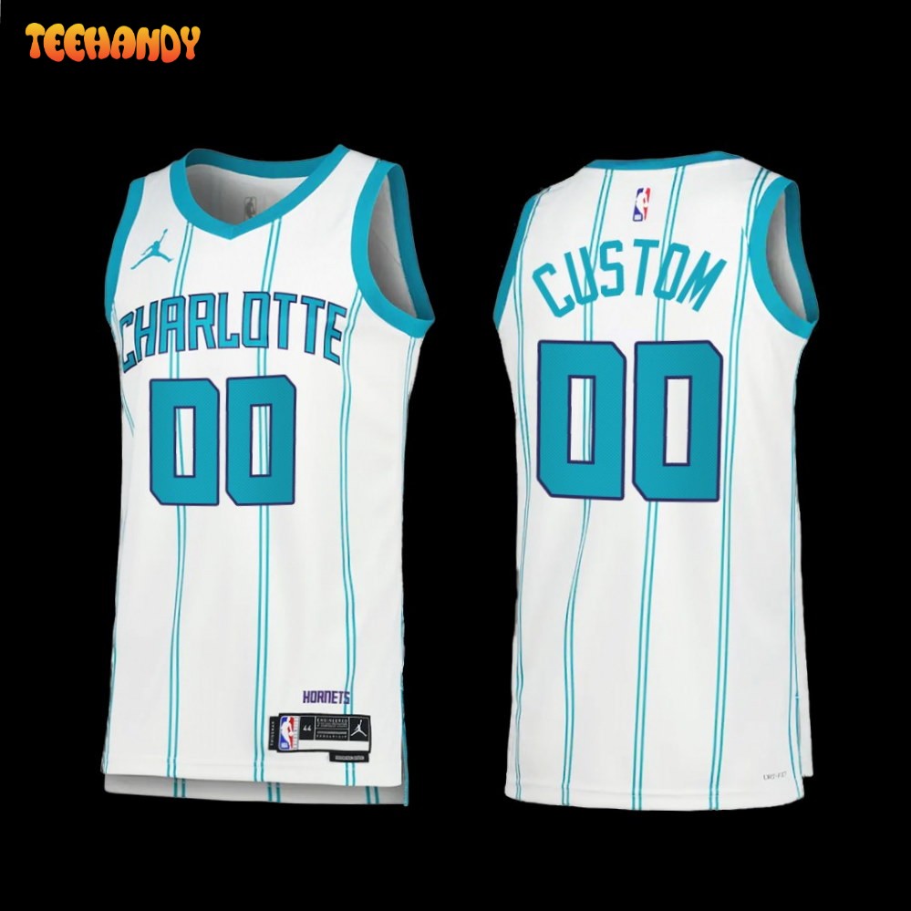 Charlotte Hornets Custom 2022 23 White Association Edition Jersey