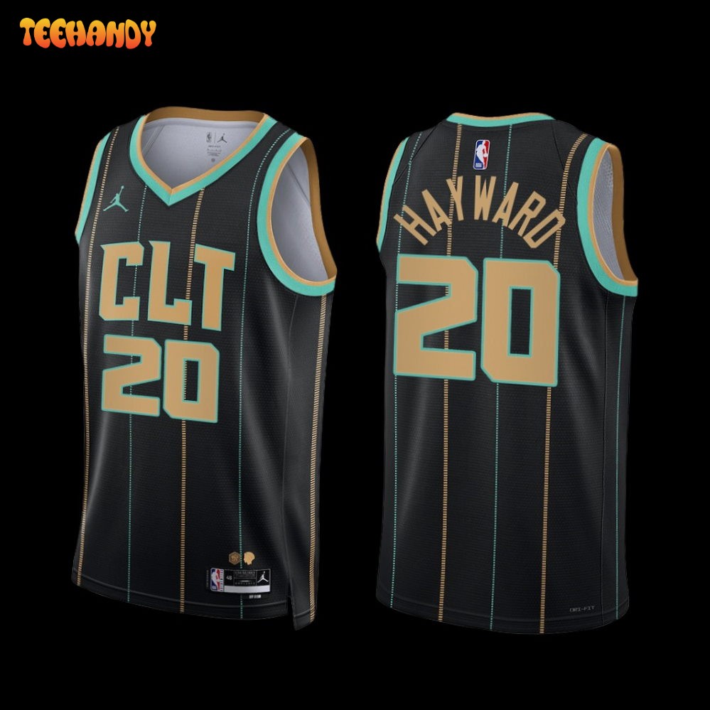 Charlotte Hornets Gordon Hayward 2022-23 Black City Edition Jersey