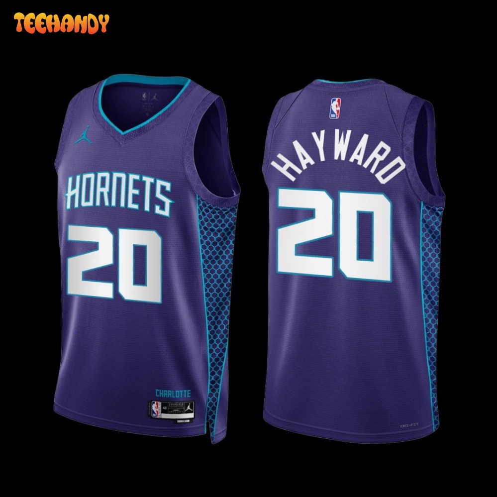 Charlotte Hornets Gordon Hayward 2022-23 Purple Statement Edition Jersey