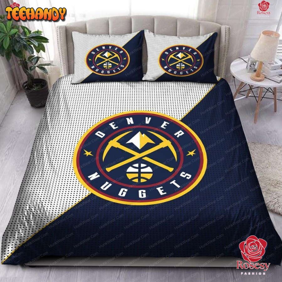 Cheap NBA Basketball Denver Nuggets Logo Bedding Set