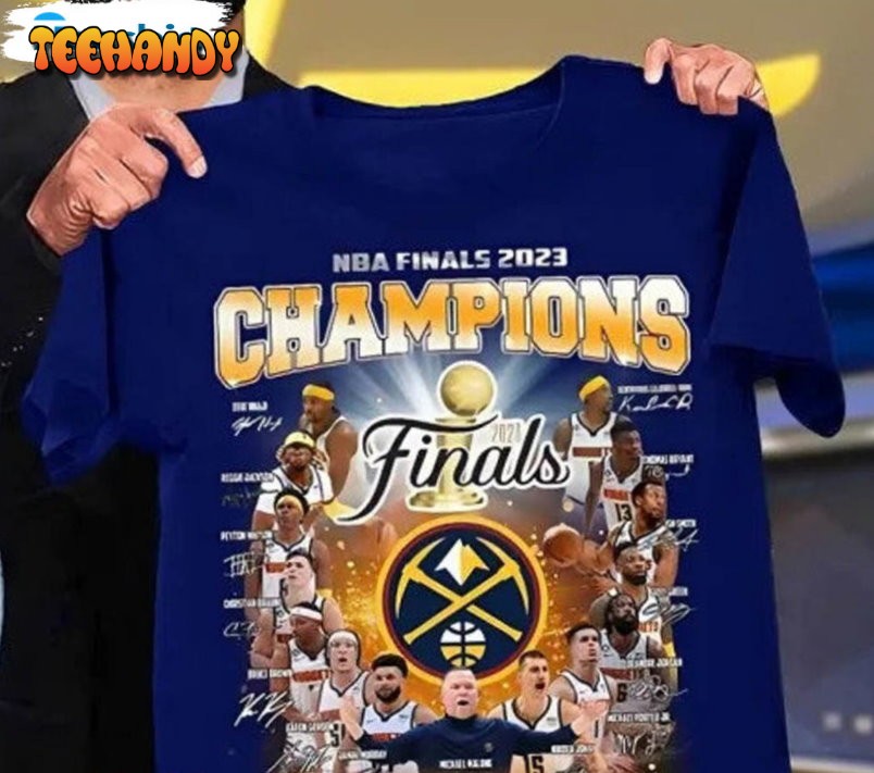 Cheap Signature Of All Player Basketball Denver Nuggets Championship Shirt