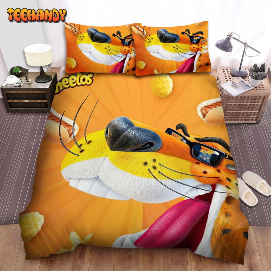 Cheetos Chester Cheetah And Hot Dogs Duvet Cover Bedding Sets