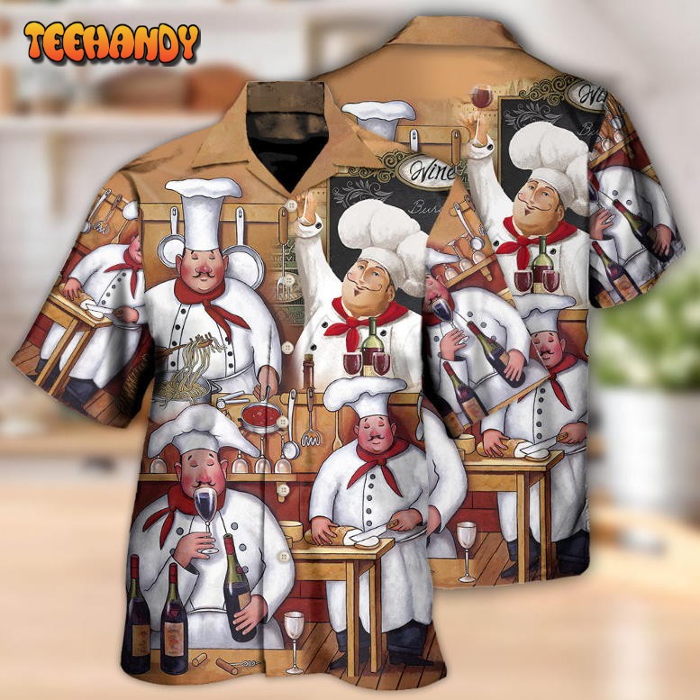 Chef The Best Master Cooking Vintage Style Hawaiian Shirt