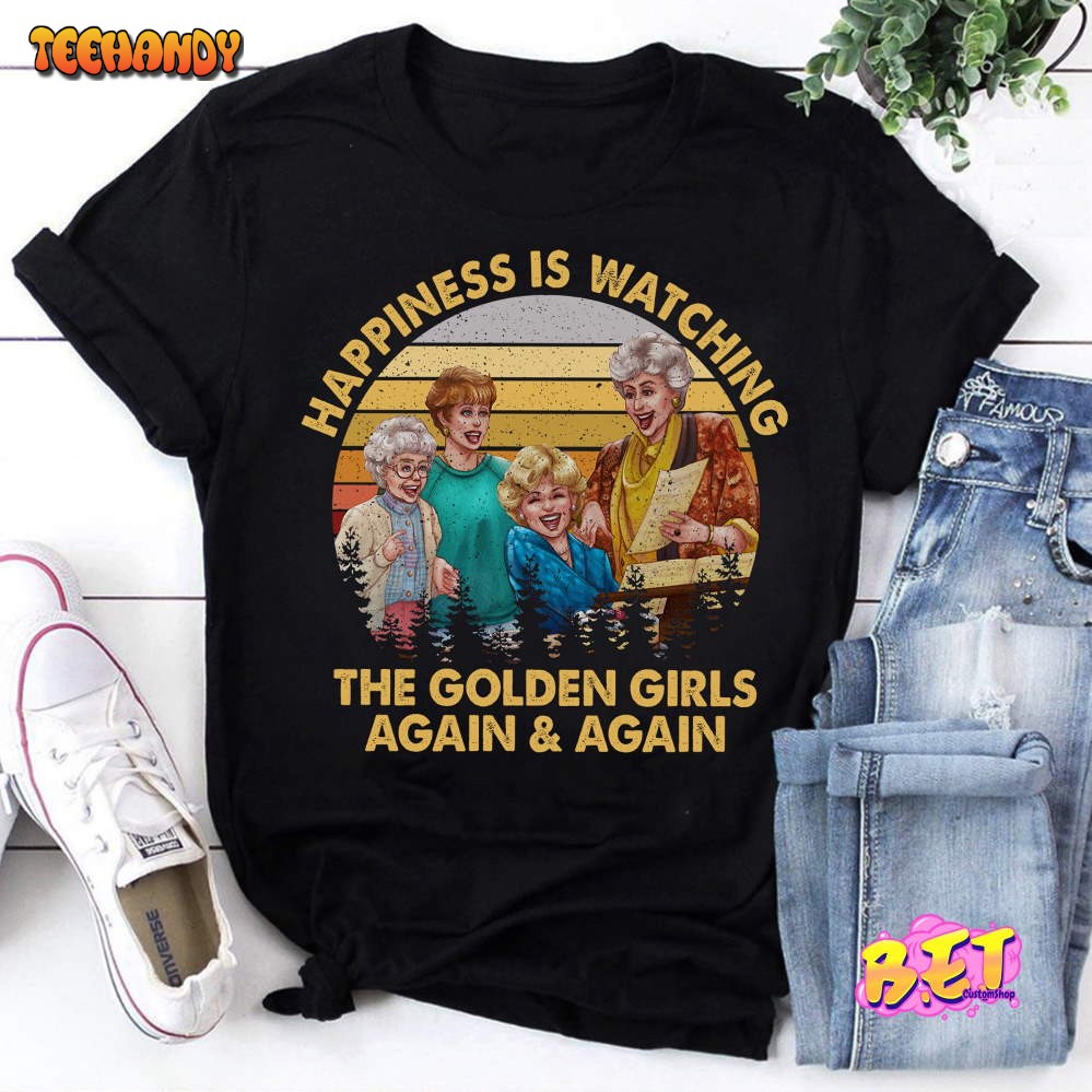 Chibi Happiness Is Watching The Golden Girls Again And Again T-Shirt