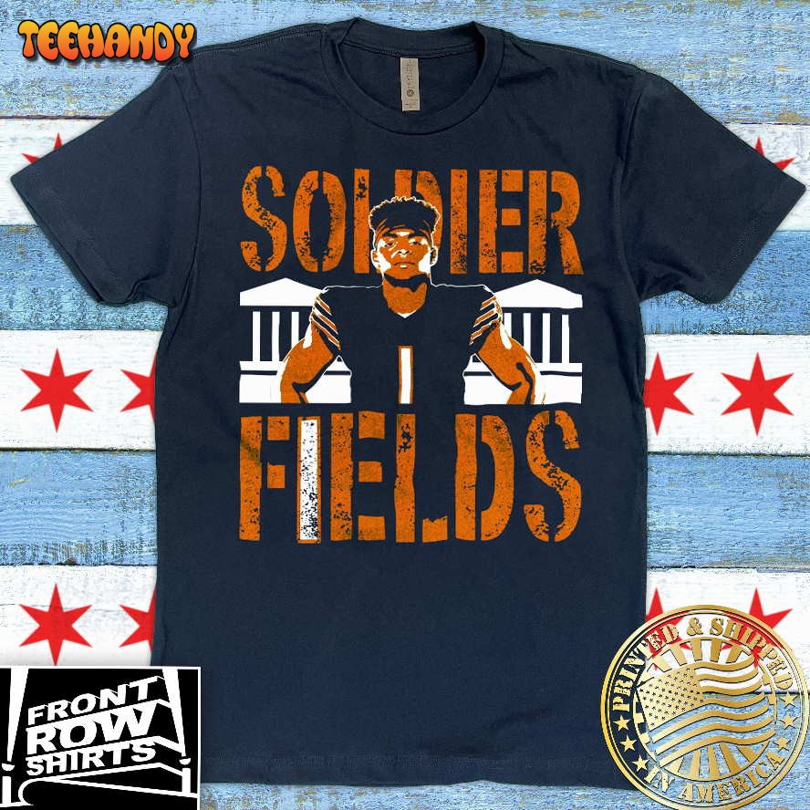 Chicago Bears Justin Fields Soldier Fields T-Shirt