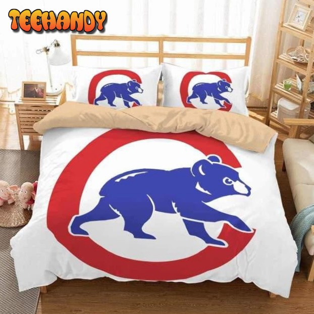 Chicago Cubs Duvet Cover Bedding Set