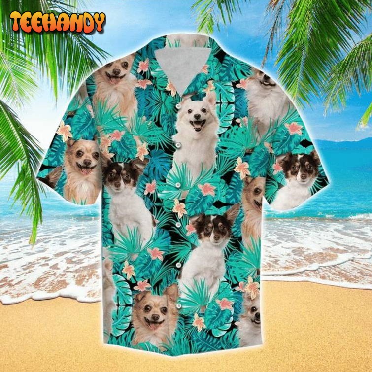 Chihuahua Tropical Tree Hawaiian Shirt