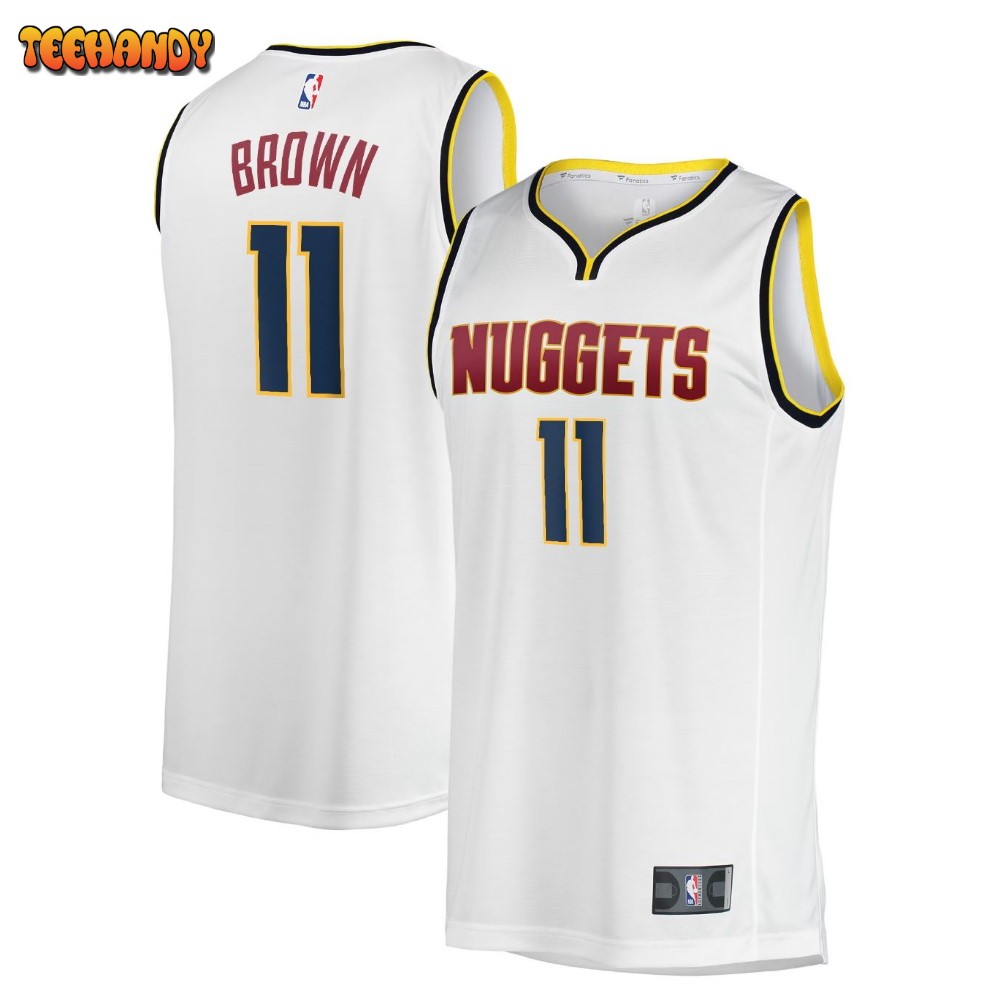 Christian Braun Denver Nuggets 11 White Fast Break Player Jersey