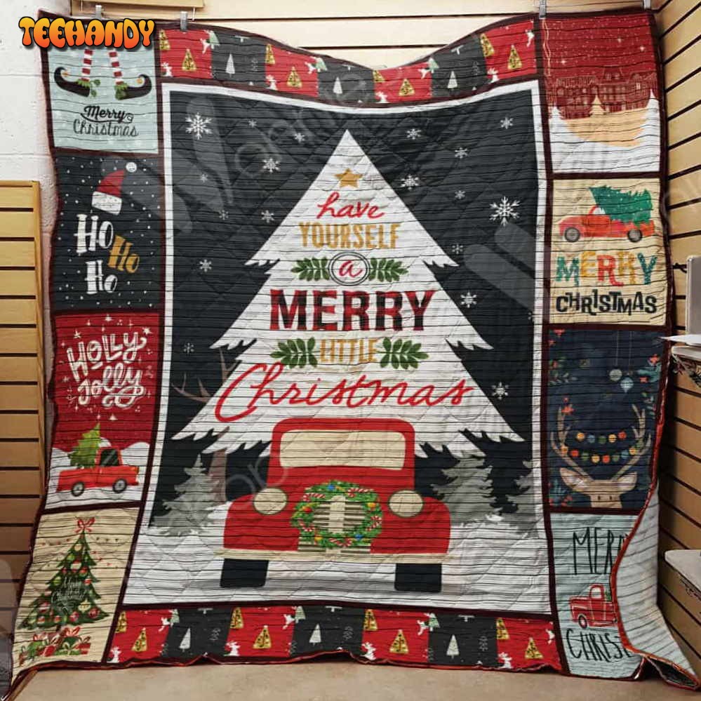 Christmas Happy Time 3D Quilt Blanket